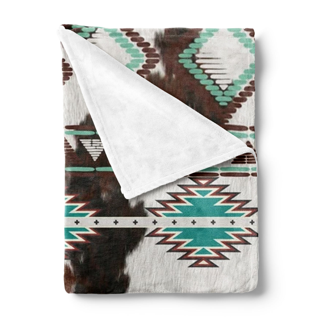 Aztec Cow Texture  Blanket