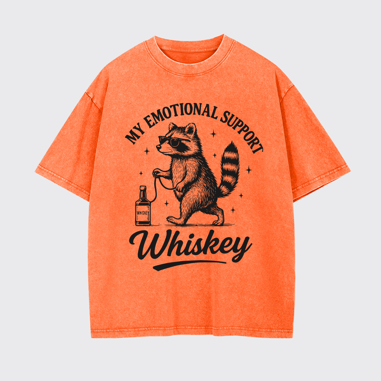 My Emotional Support Whiskey Garment-dye Tees