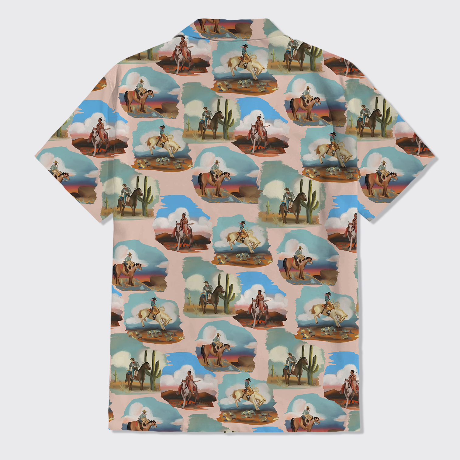 Vintage Western Pattern Button Up Shirts