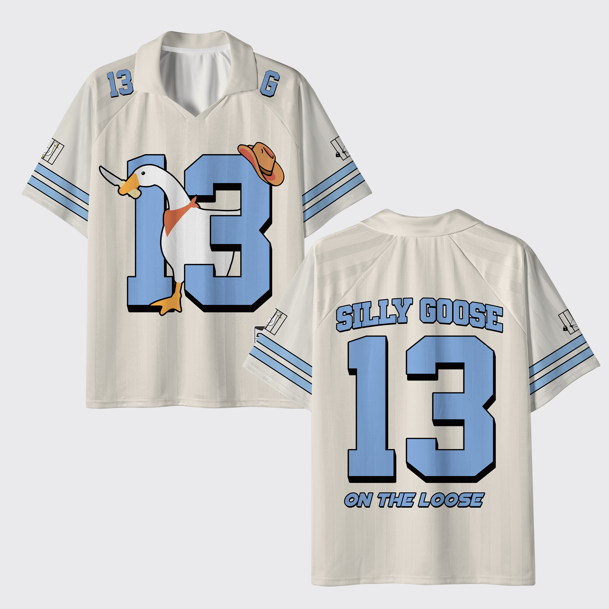 Personalized Silly Goose On The Loose Lapel Jersey
