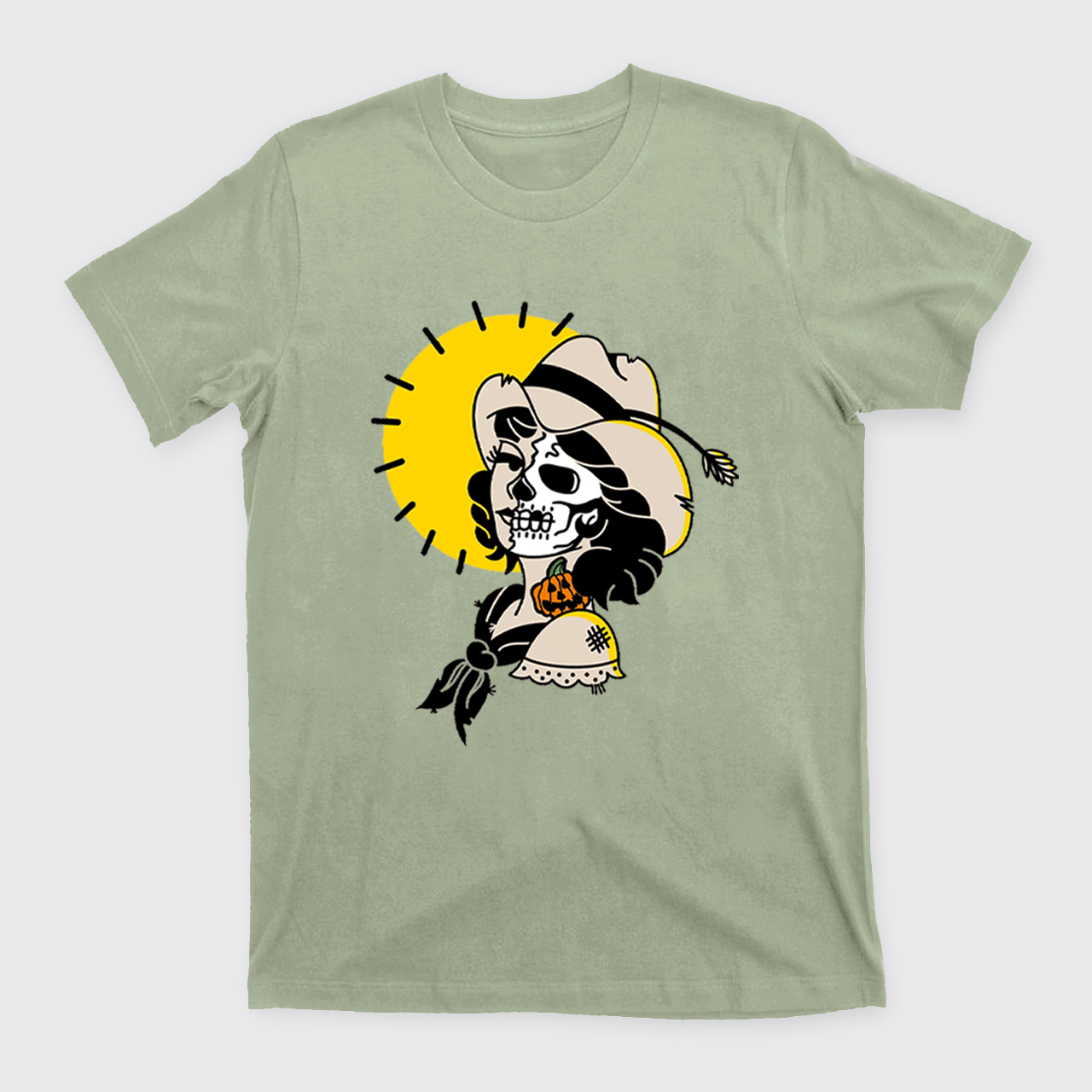 Halloween Skull Cowgirl T-Shirts