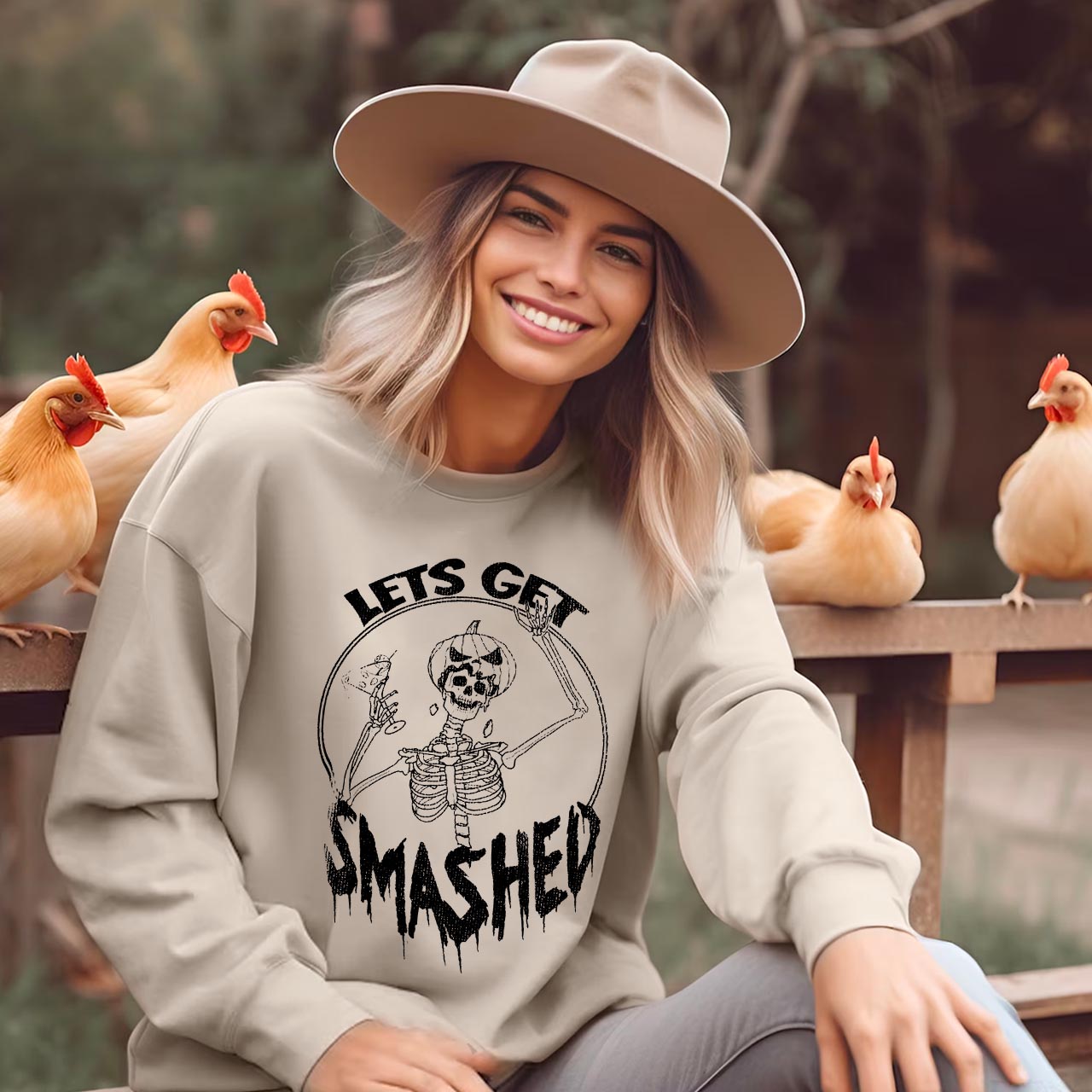 Lets Get Smashed Halloween Sweatshirt