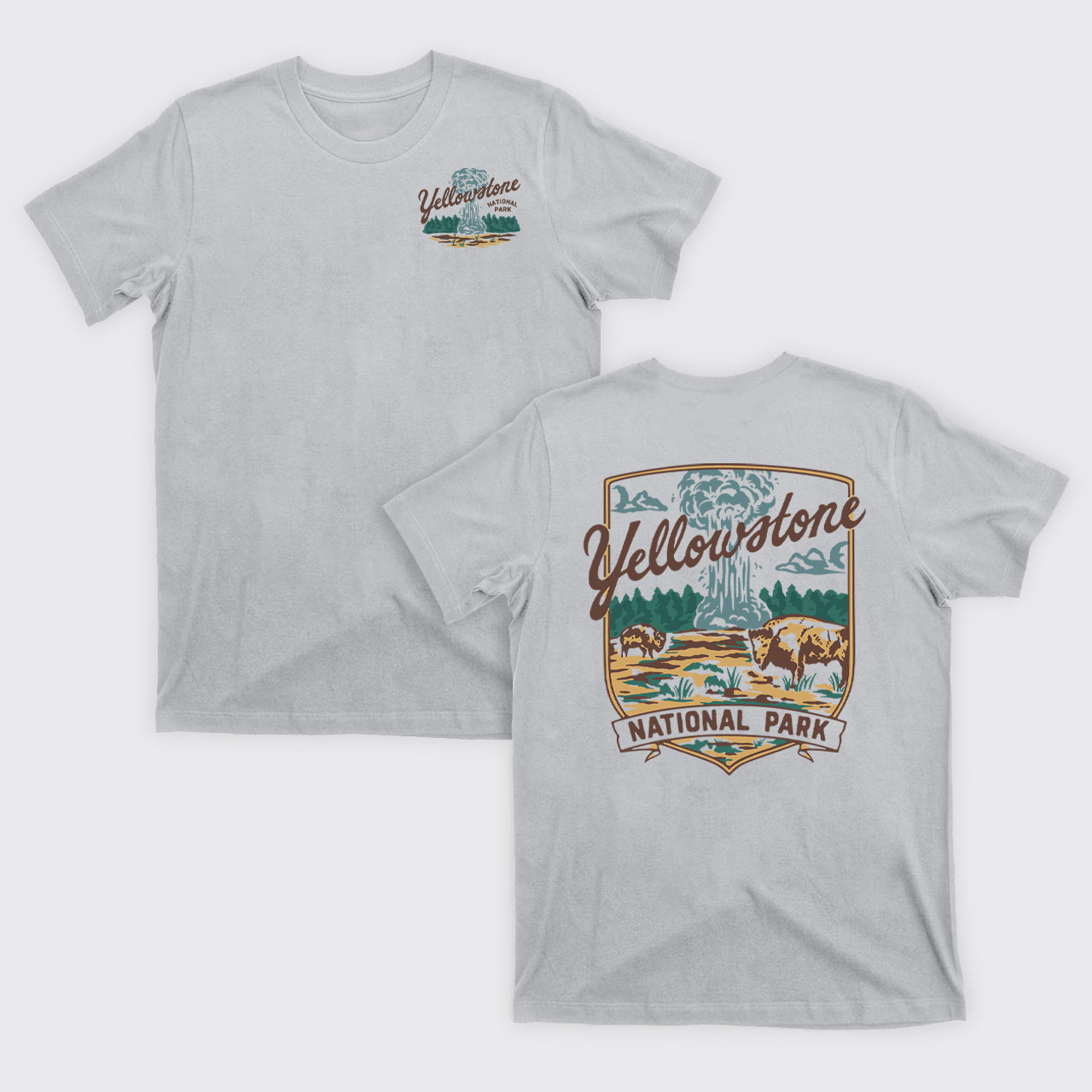 Yellowstone Vintage Illustration T-Shirts