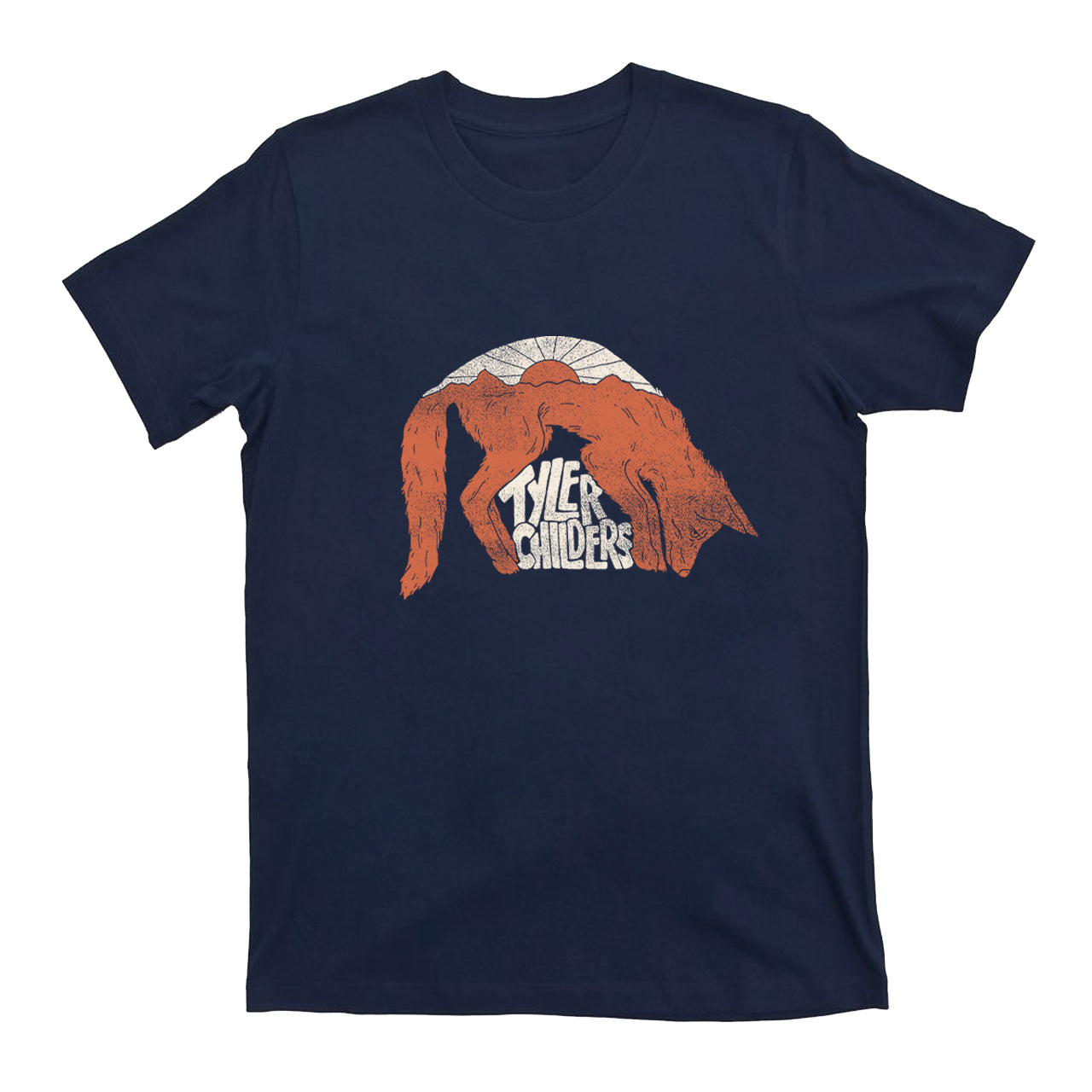 Tyler Childers Sunset and Wolf T-shirt
