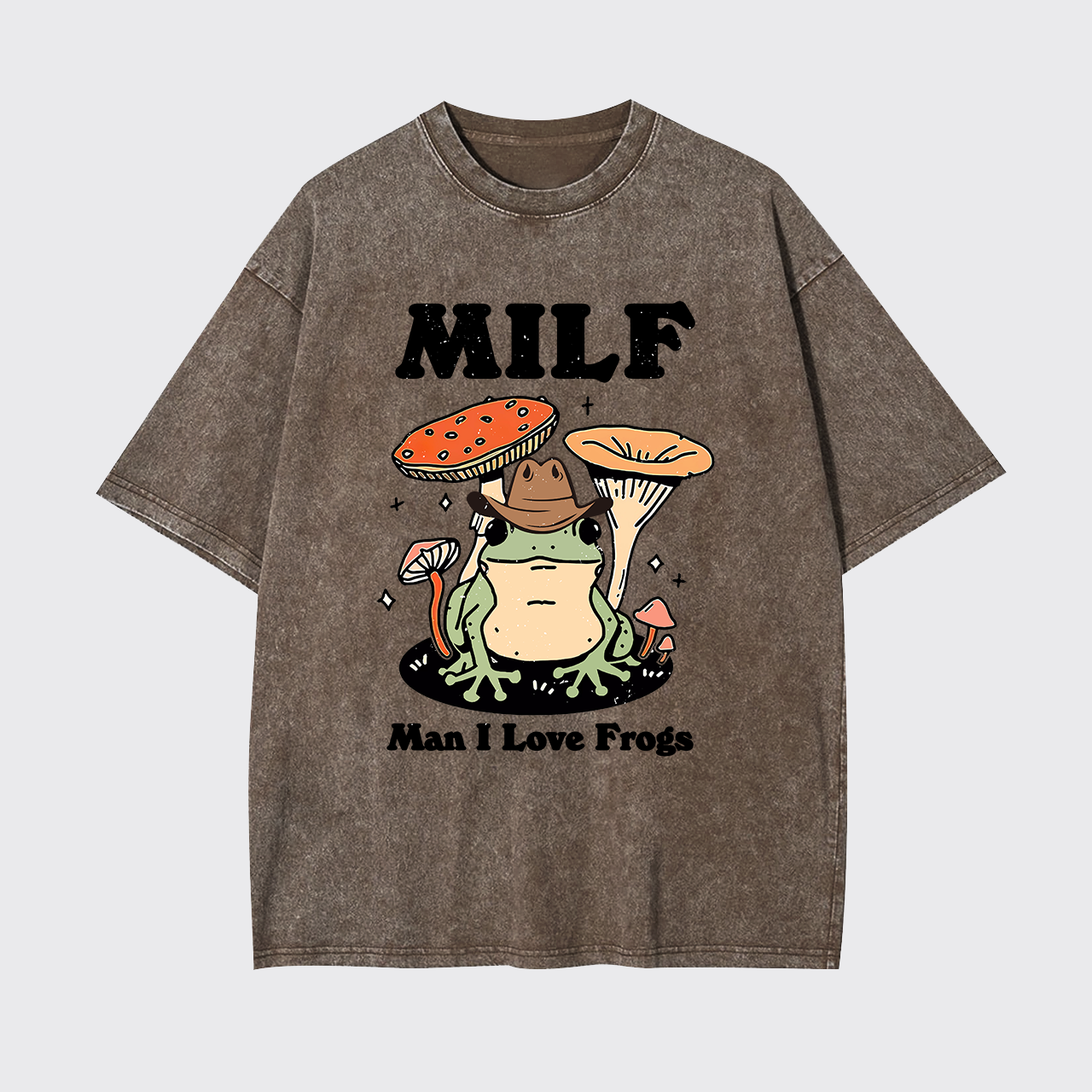 Funny MILF Froggy Garment-dye Tees
