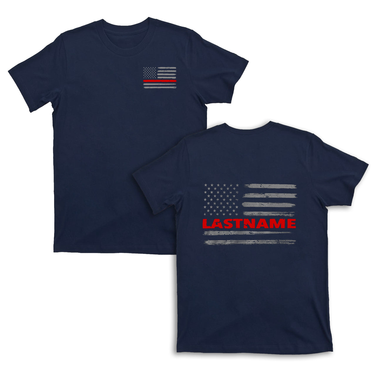 Firefighter Thin Red Line Flag T-shirt
