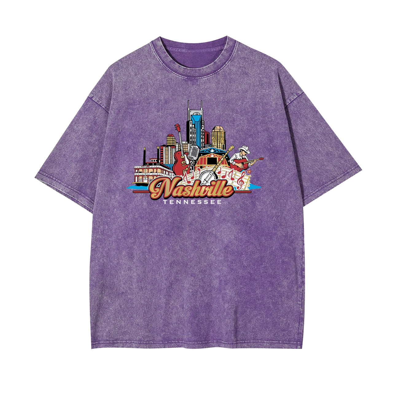 Nashville Tennessee Country Music City Garment-dye Tees