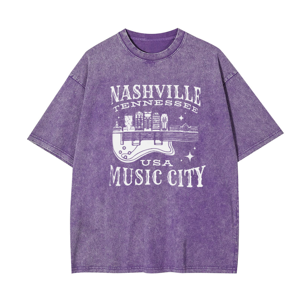 Nashville Tennessee USA Music City Garment-dye Tees