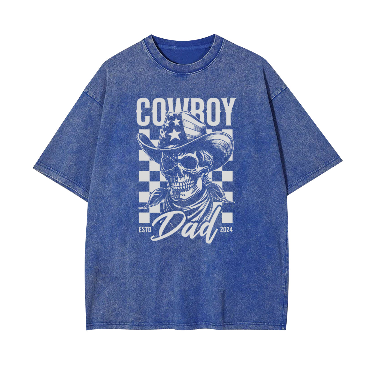 Cowboy Skull Dad Garment-dye Tees