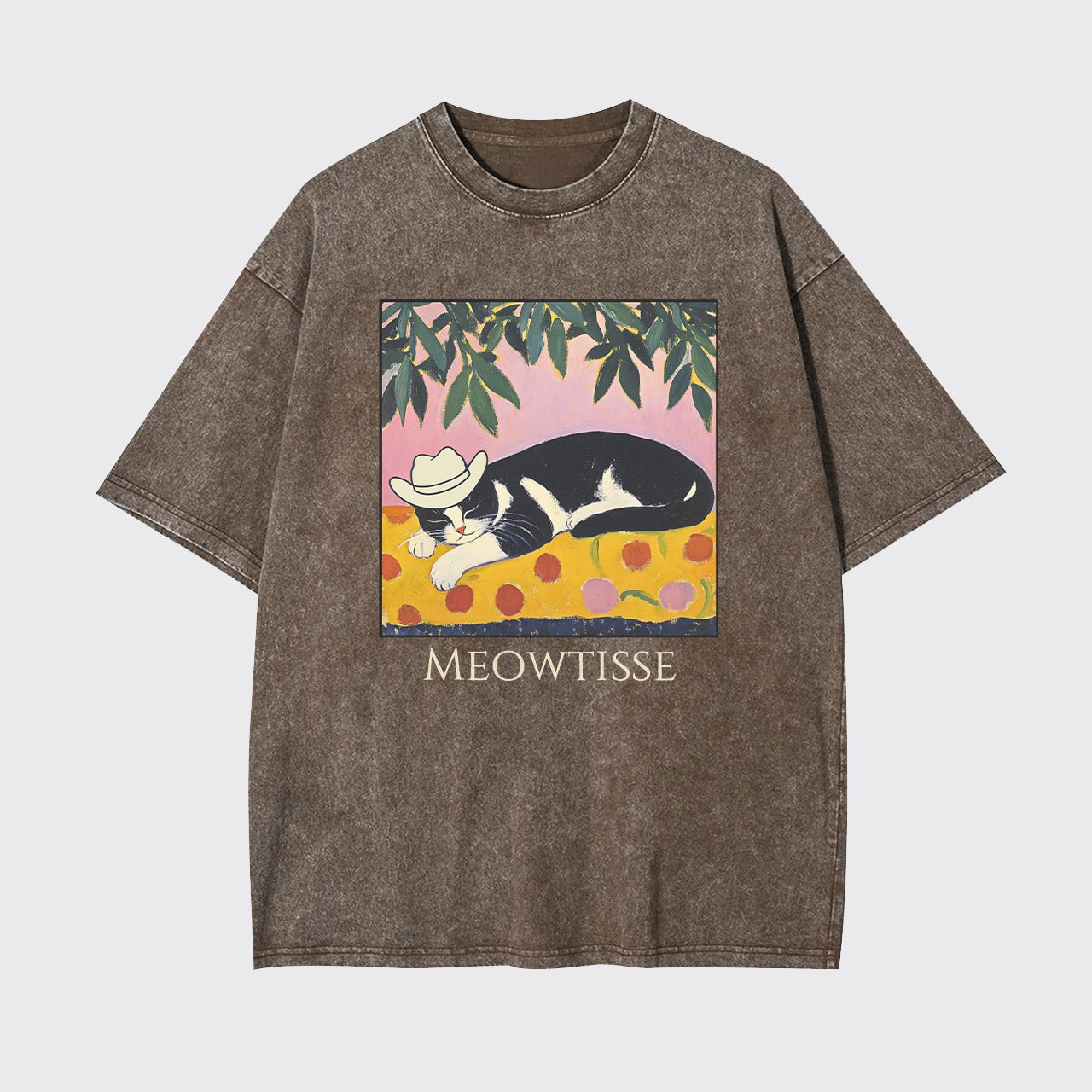 Meowtisse Cat Garment-dye Tees