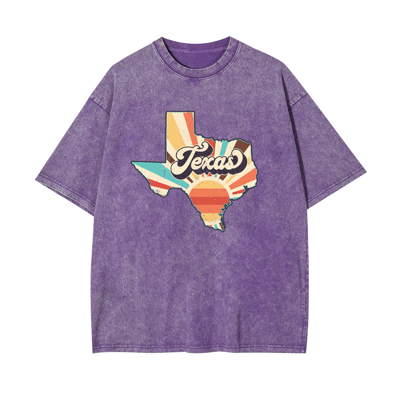 Retro Texas States Clipart Garment-dye Tees