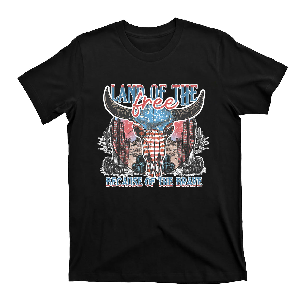 4th Of July And Cow Skull T-Shirts