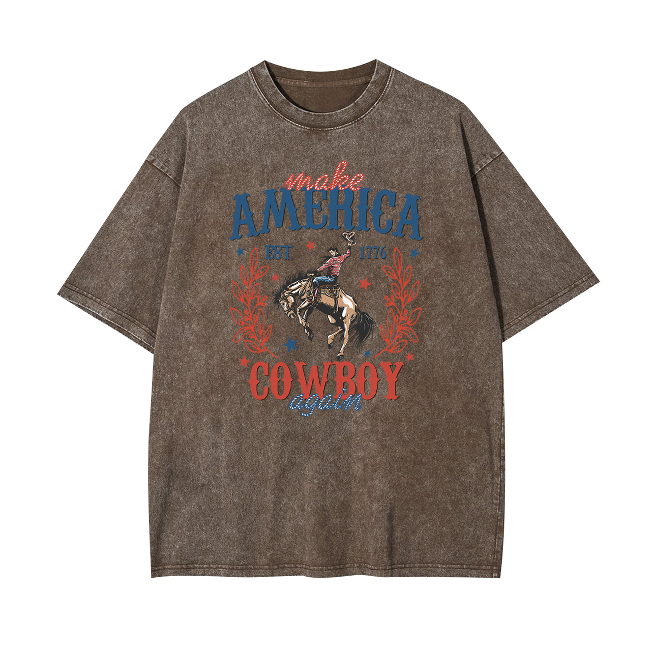 Made Ameria EST. 1776 Cowboy Again Garment-dye Tees