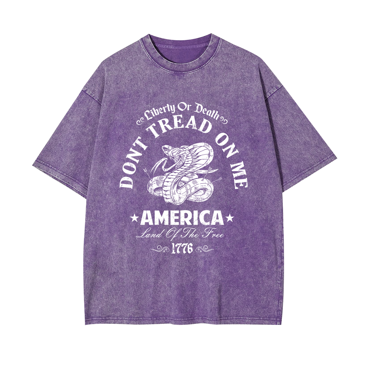 America Liberty Land Of The Free Garment-dye Tees