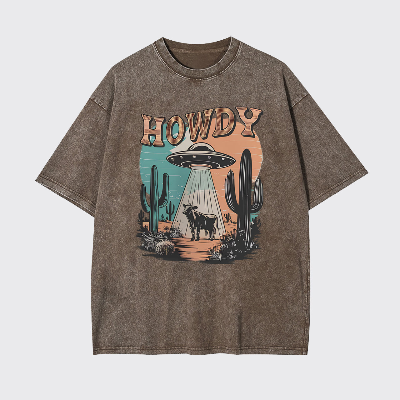 Western UFO,Howdy Garment-dye Tees