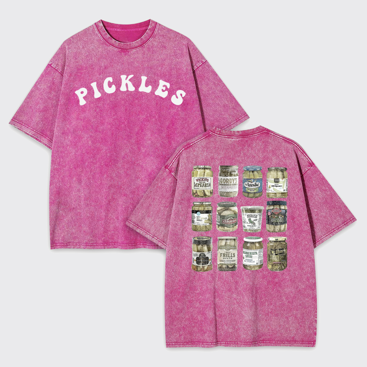 Canned Pickles Lovers Vintage Garment-dye Tees