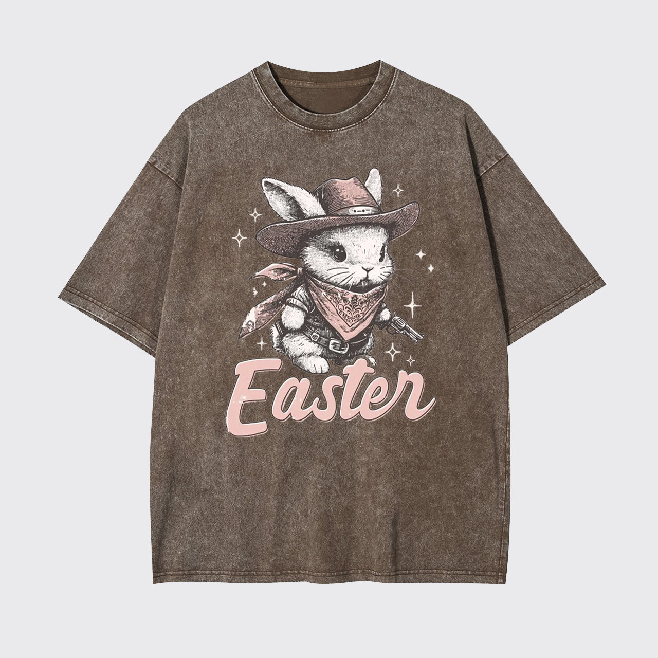 Howdy Easter Western Bunny Garment-dye Tees