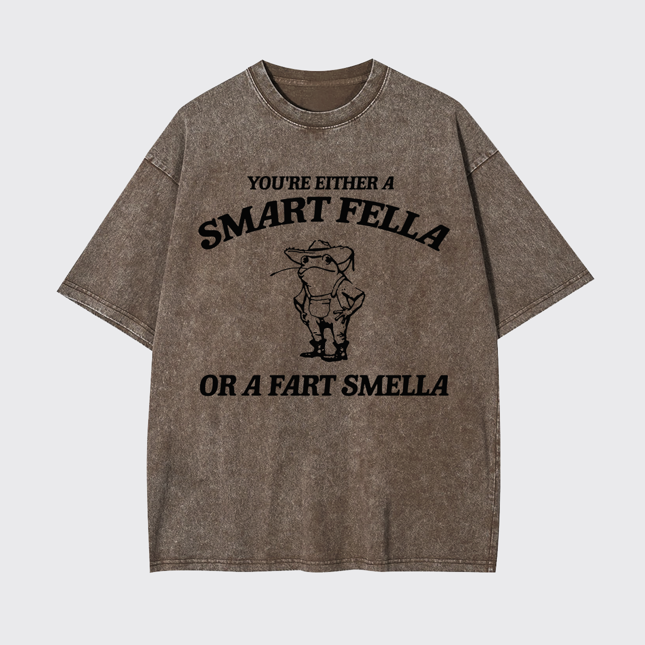 Are You A Smart Fella Or Fart Smella Garment-dye Tees