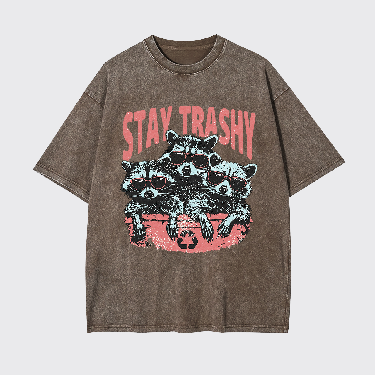 Raccoon Stay Trashy Garment-dye Tees