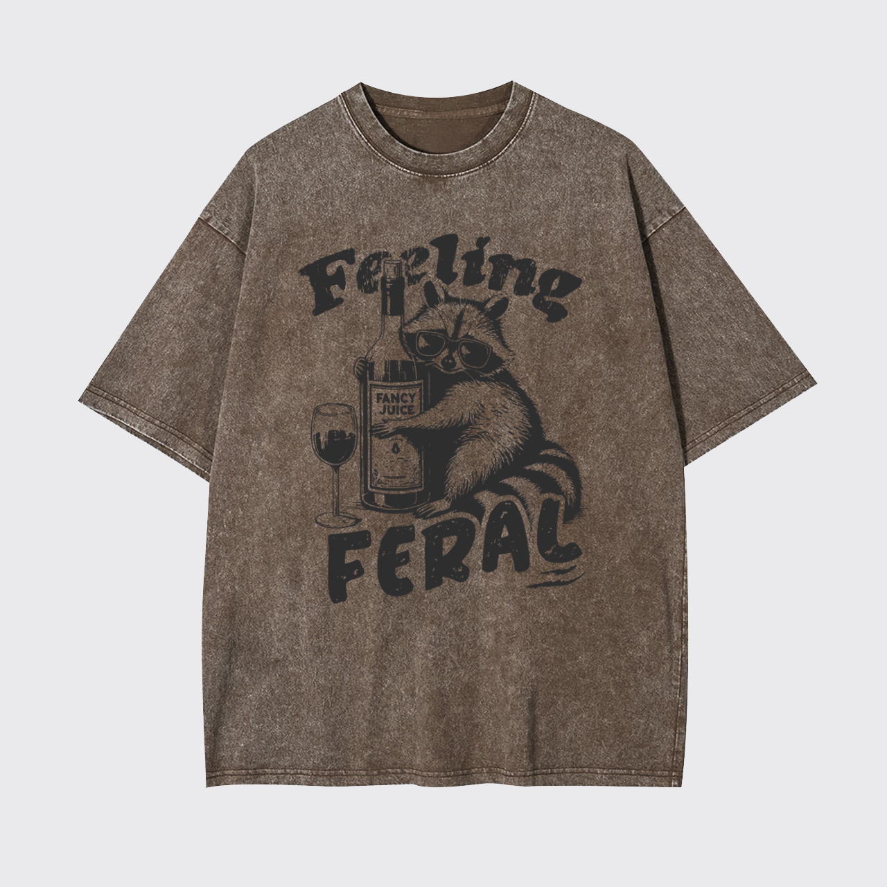 Feeling Feral Of Raccoon Garment-dye Tees