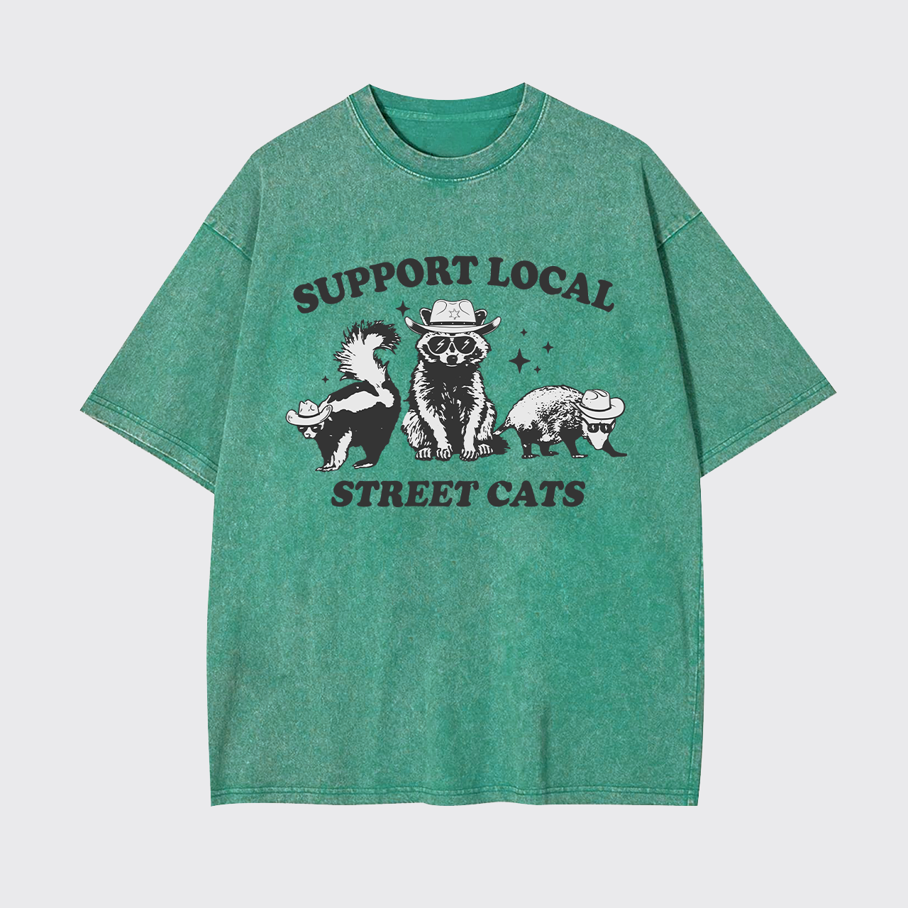 Support Your Local Street Cats Garment-dye Tees
