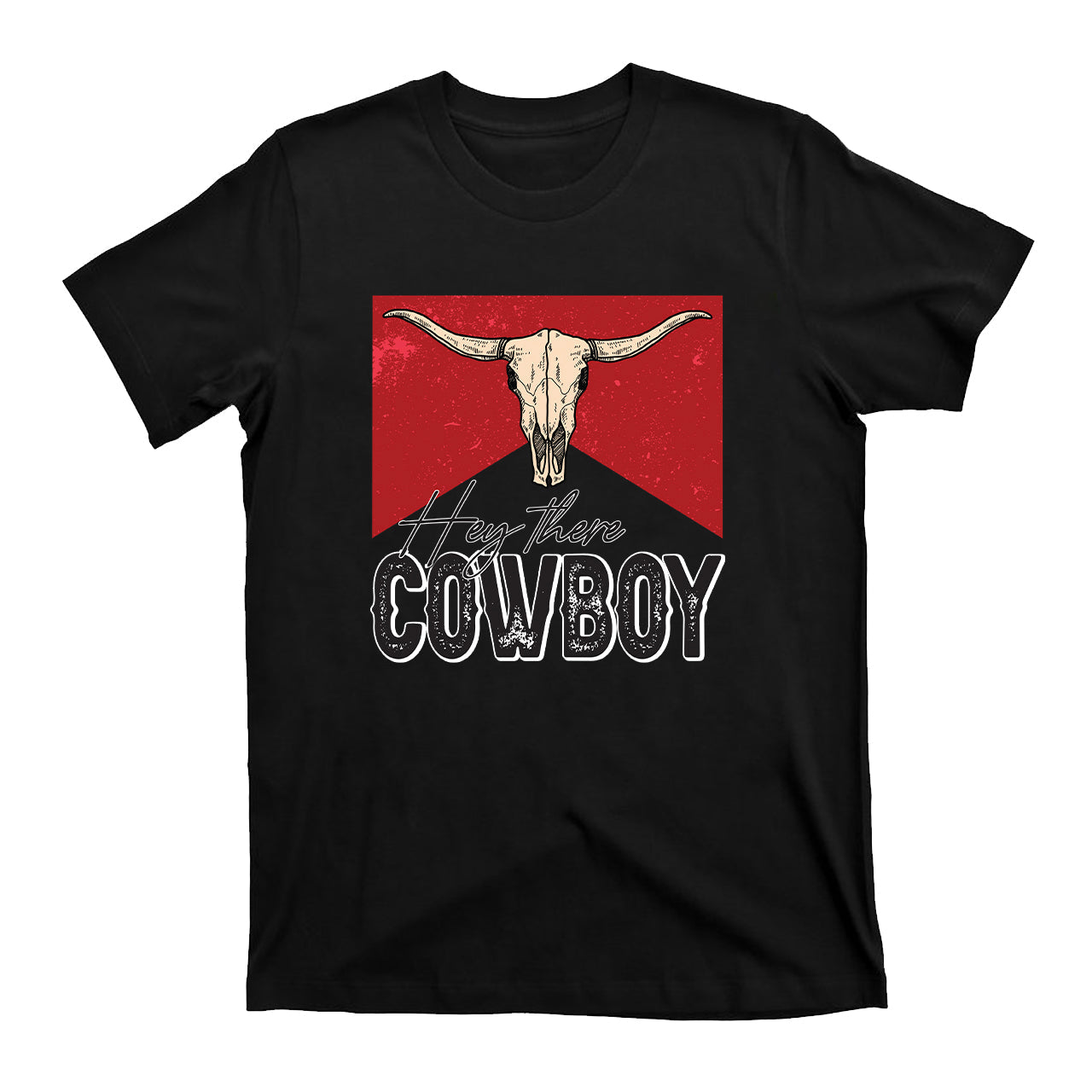 Hey There Cowboy Vintage Western Cowboy T-Shirt