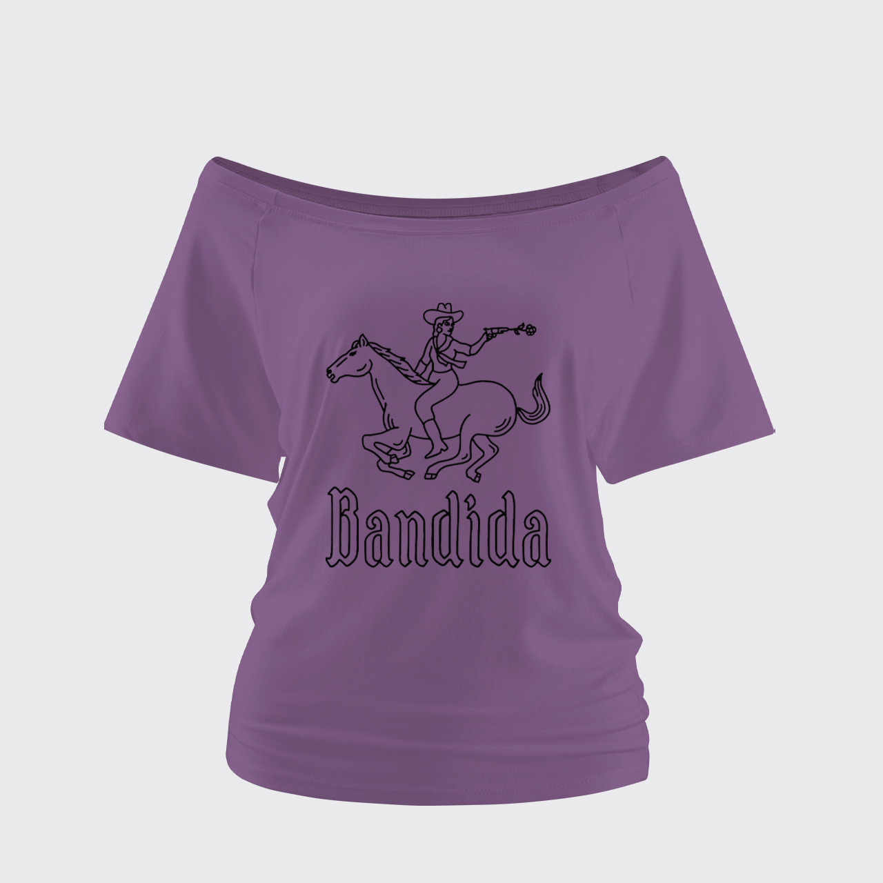 Fearless Rider Cowgirl Off Shoulder Top