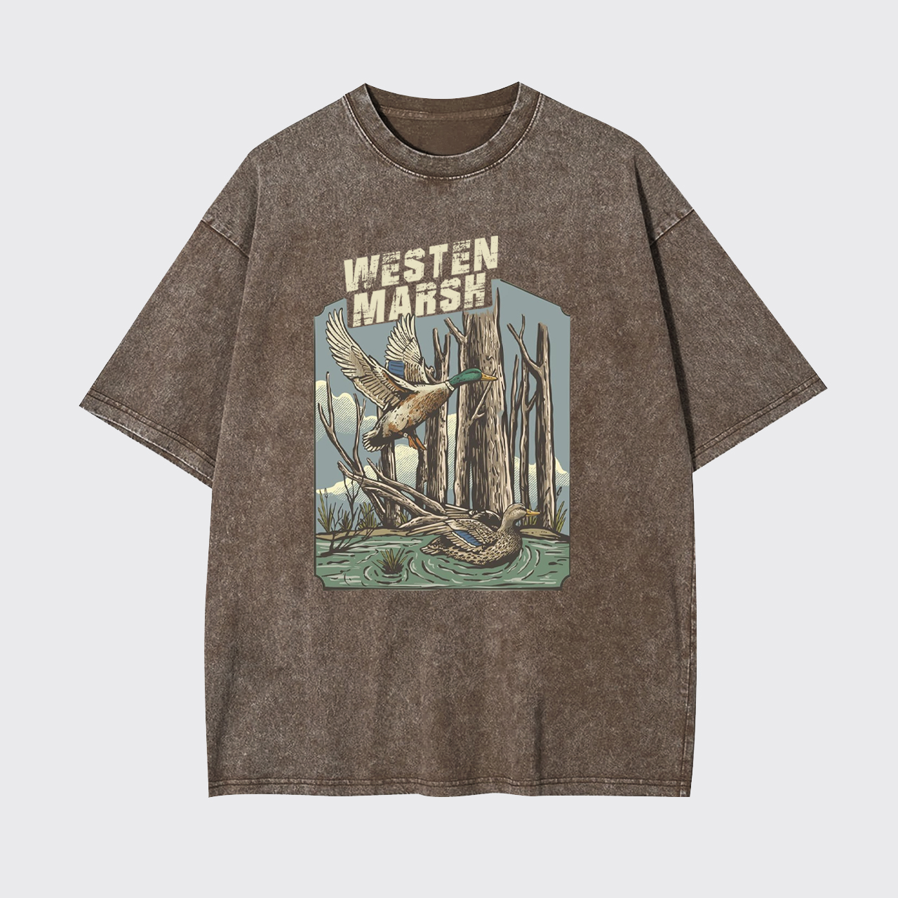 Western Marsh Wildlife Garment-dye Tees