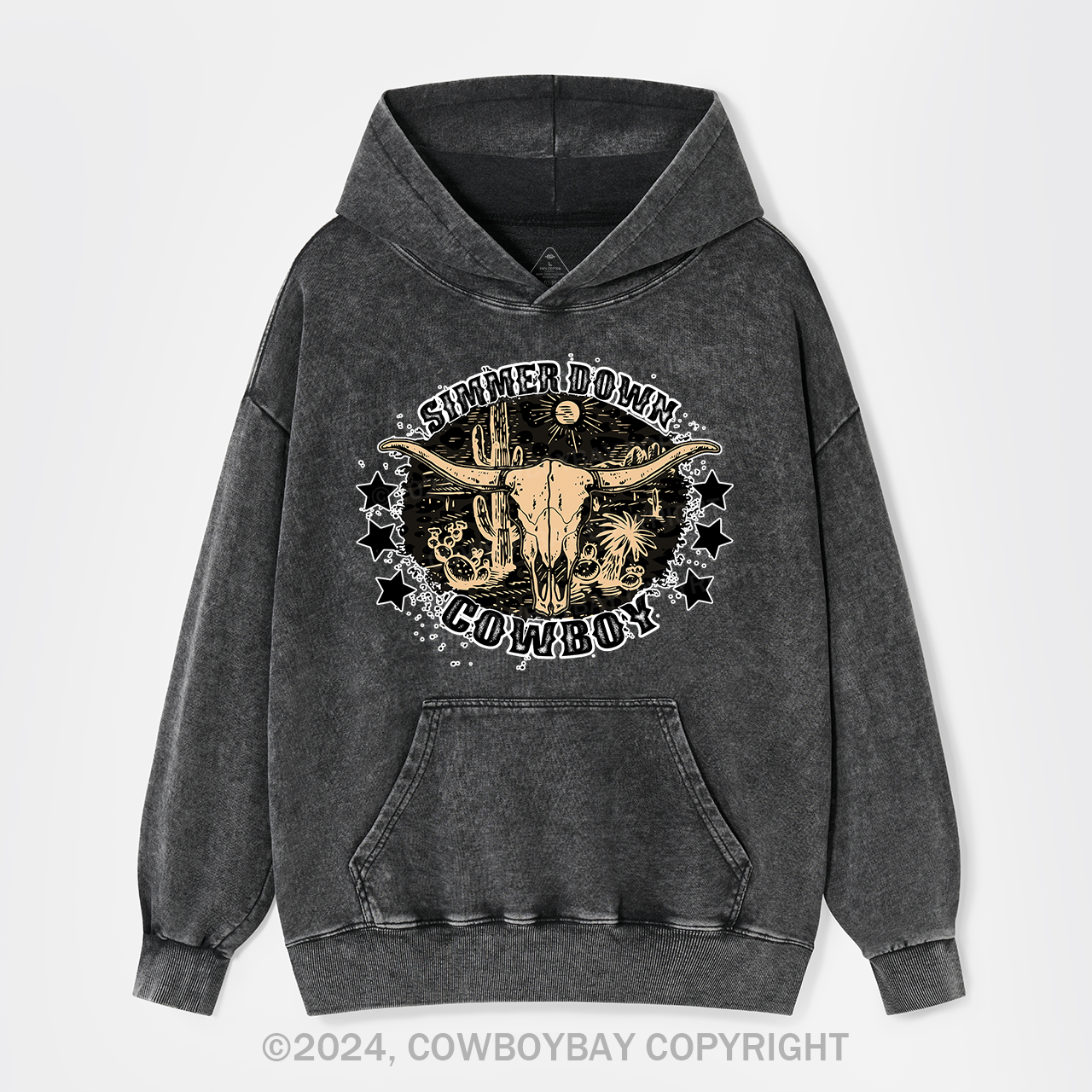Simmer Down Cowboy Garment-Dye Hoodies
