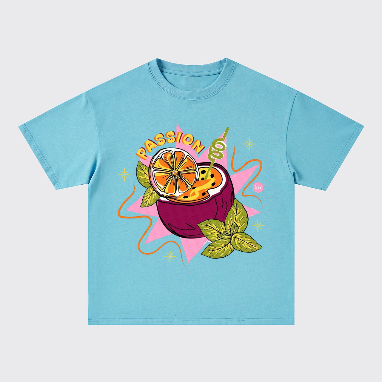 Vibrant Passion Fruit Oversize T-Shirts