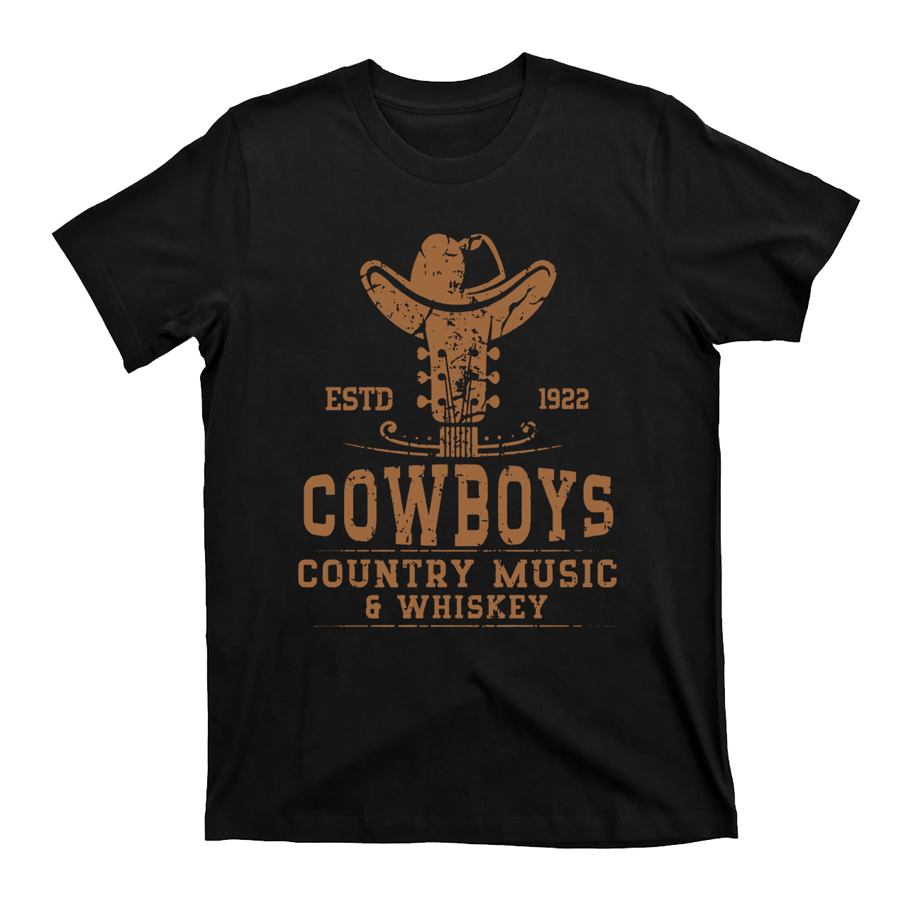 Country Music Whiskey Western Cowboy T-Shirt
