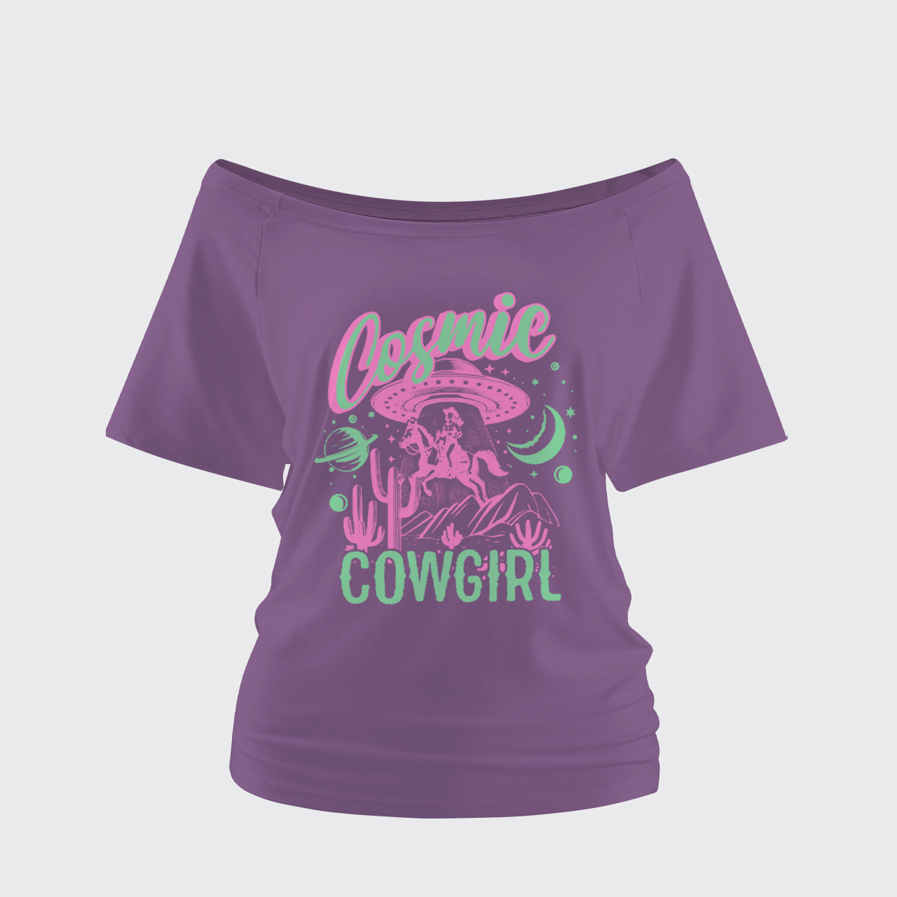 Cosmic Cowgirl Off Shoulder Top