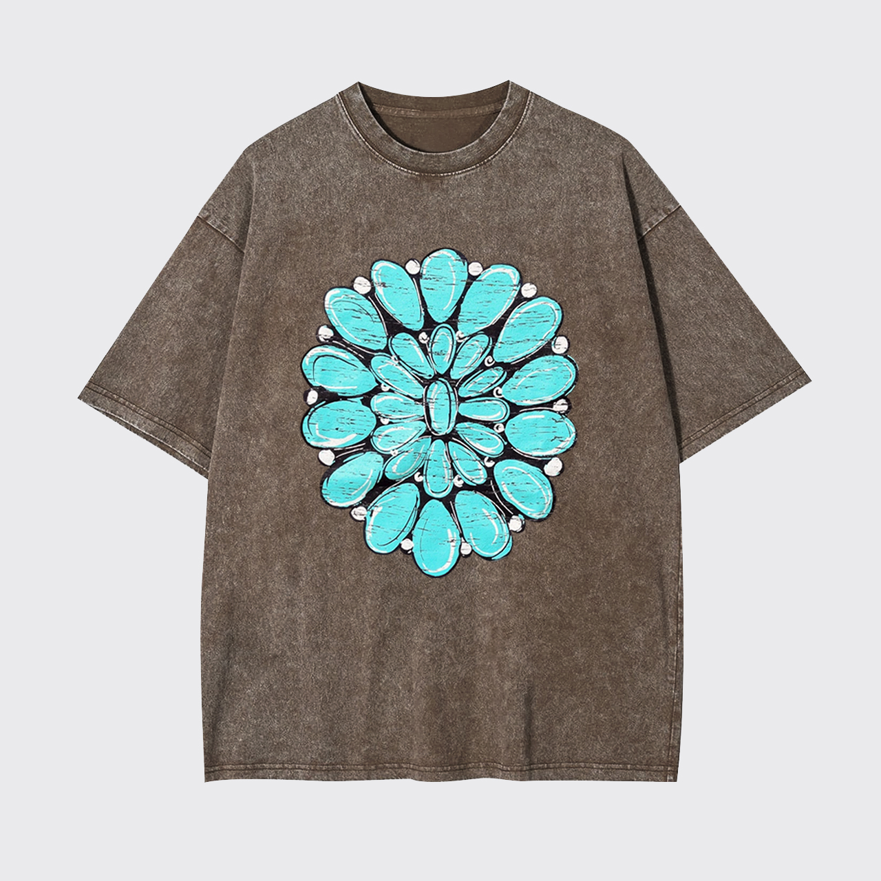 Turquoise Stone Country Music Garment-dye Tees
