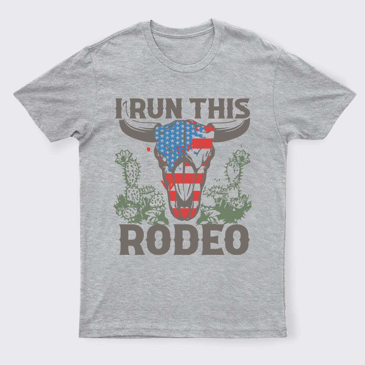I Run This Rodeo America Cow T-Shirts