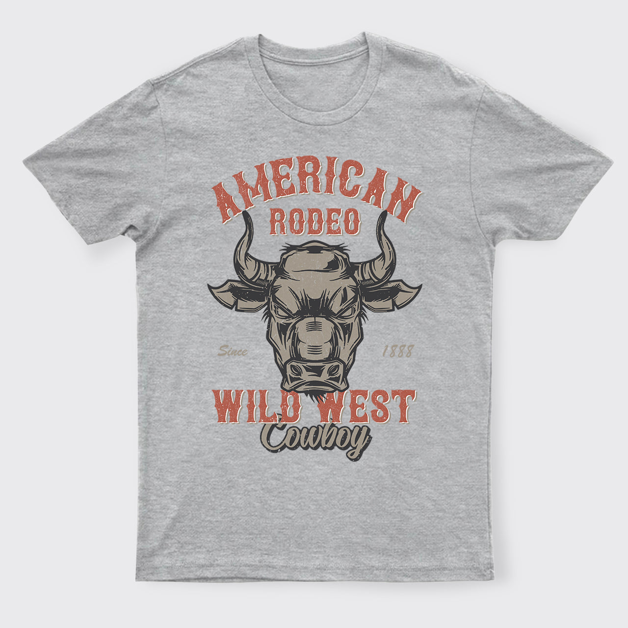 Vintage Rodeo Cowboy Wild West Bull T-Shirts