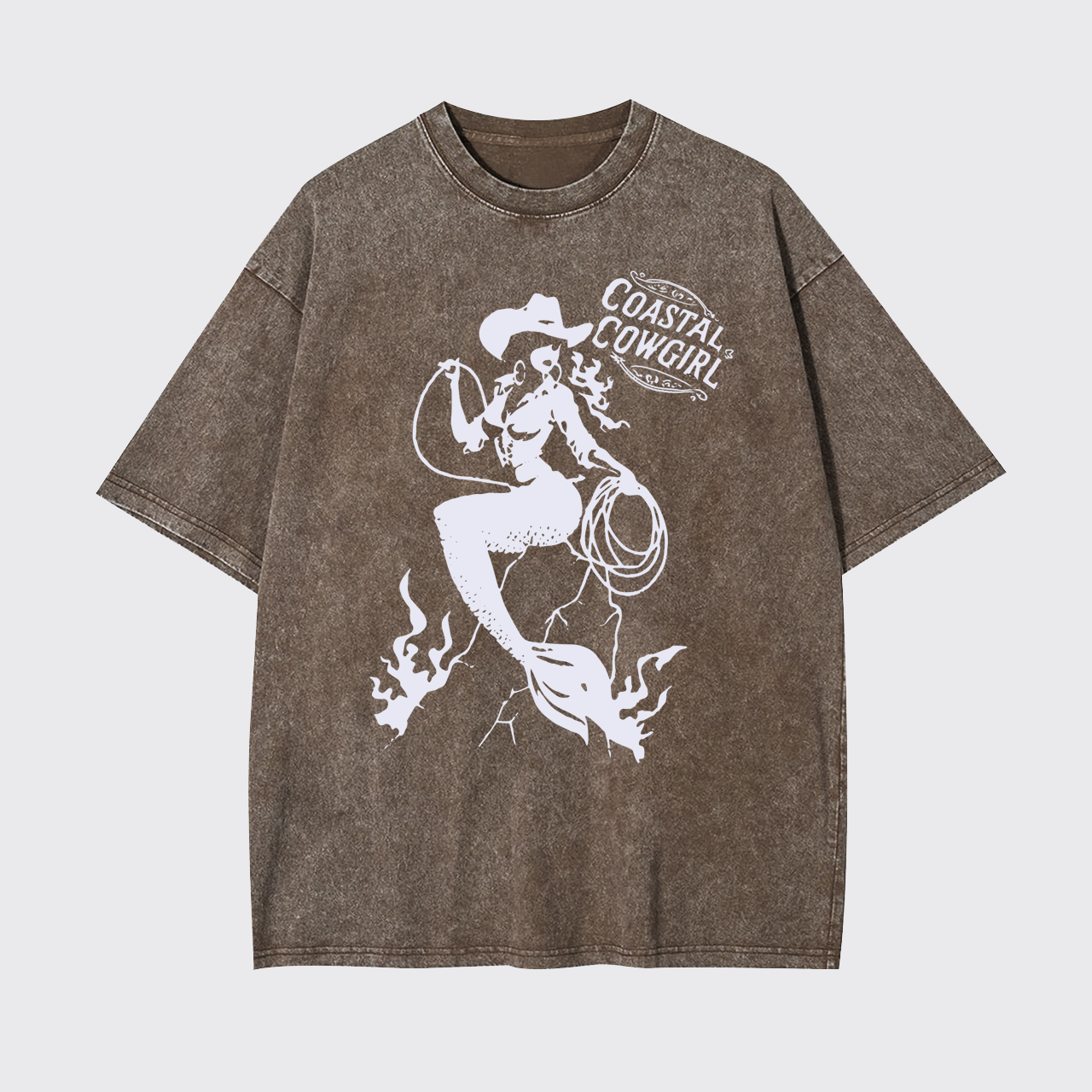 Coastal Cowgirl Mermaid Garment-dye Tees