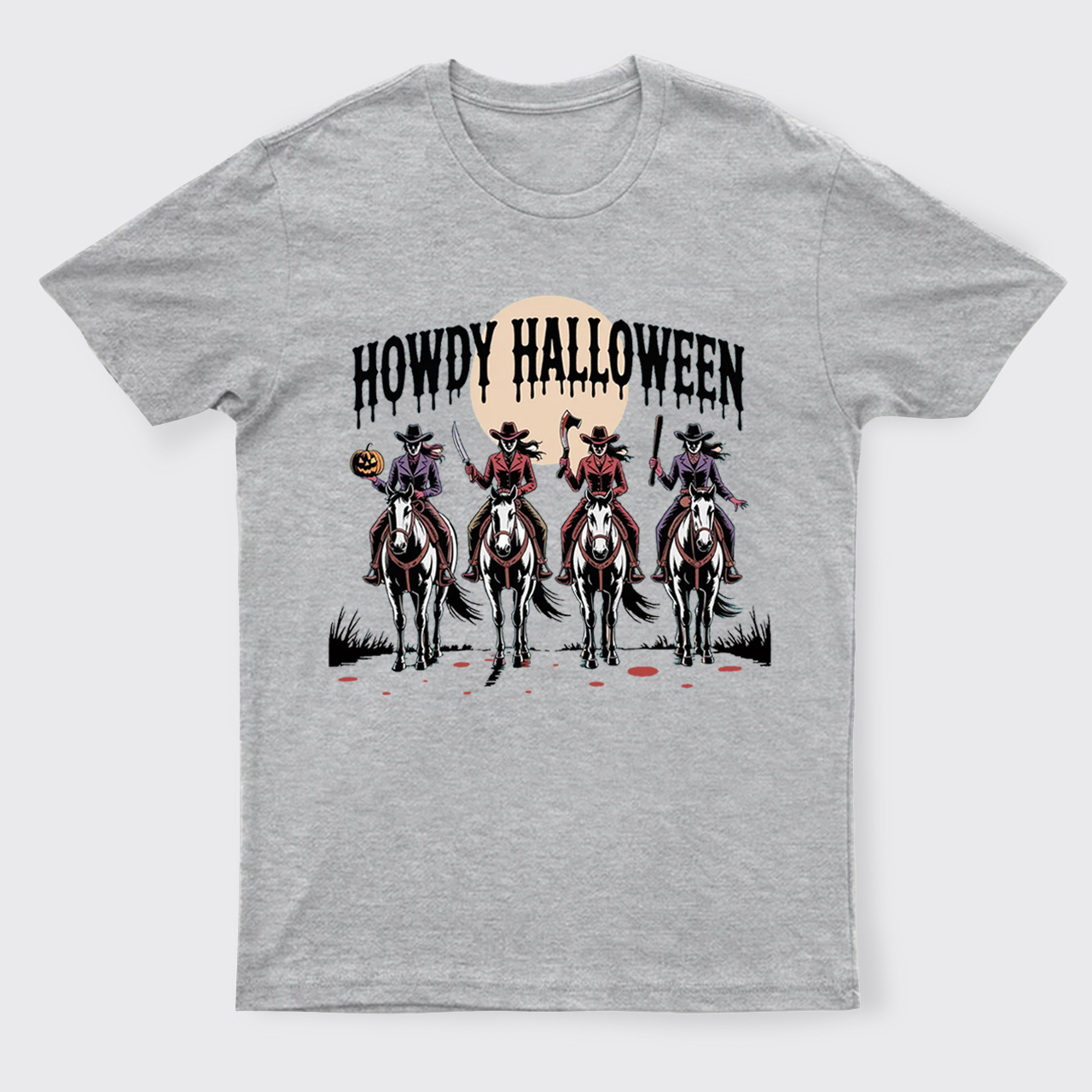 Cowgirl Riding Halloween T-Shirts