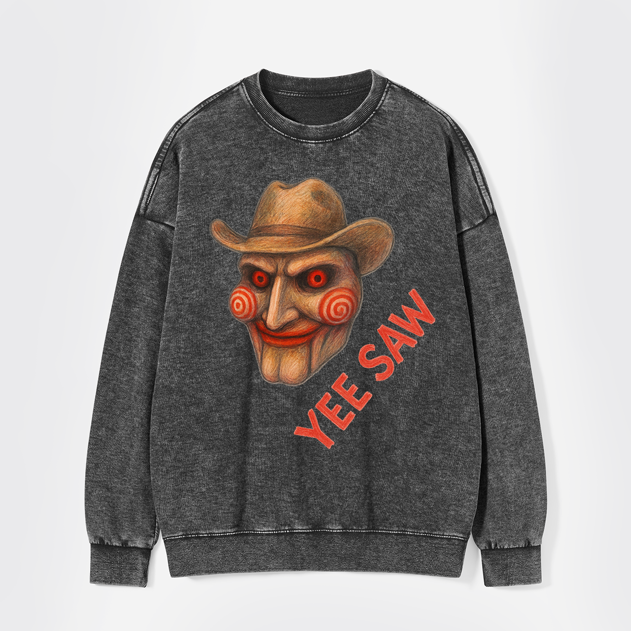 Halloween Cowgirl Movie Washed Sweatshirts