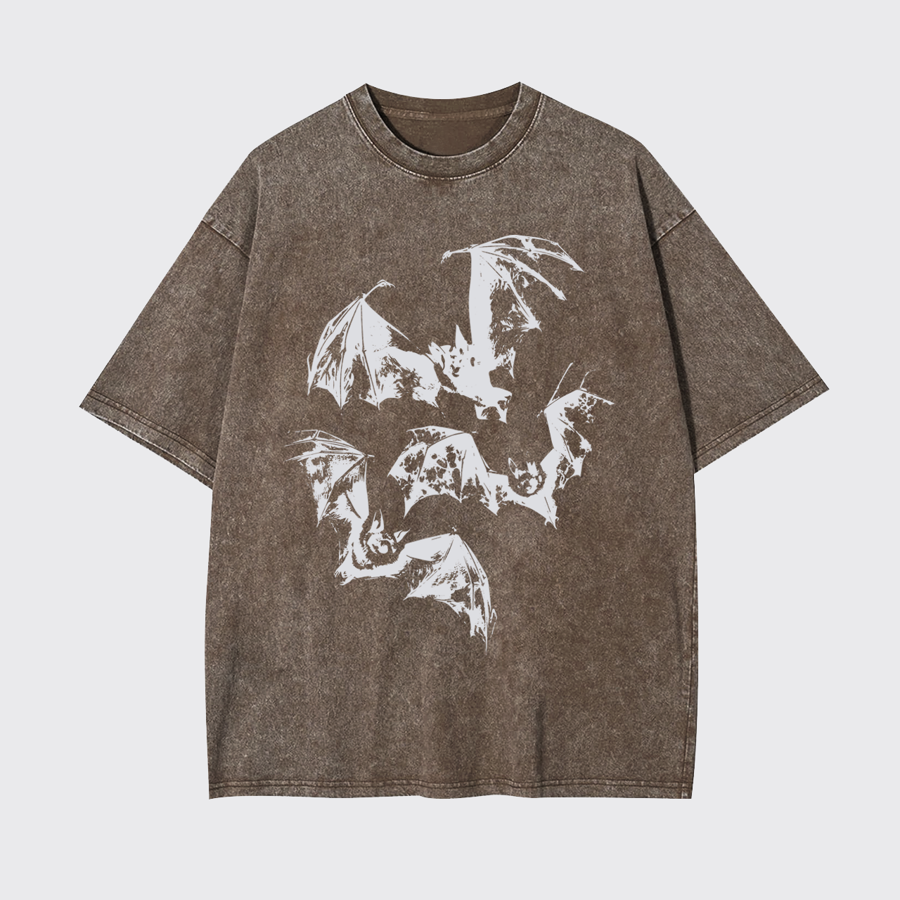Halloween Three Bats Garment-dye Tees
