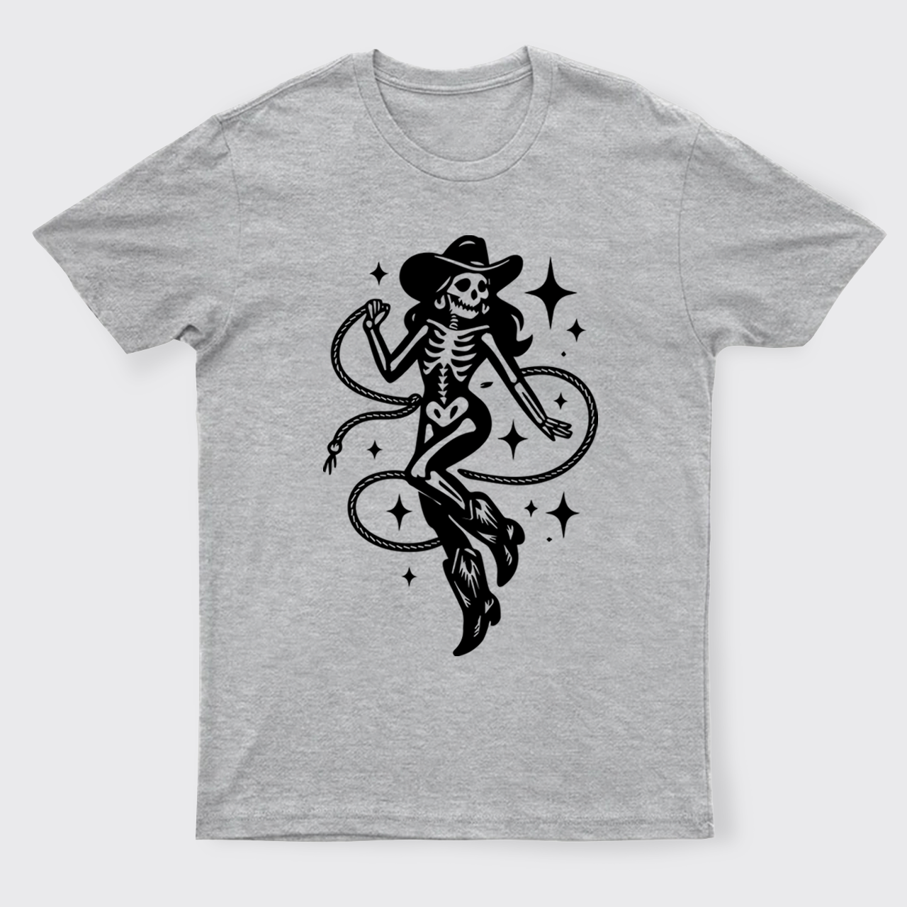 Halloween Skeleton Cowgirl T-Shirts