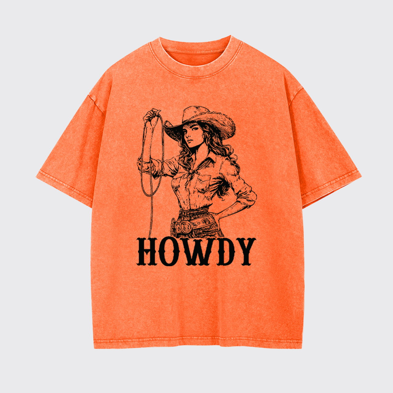 Howdy Cowgirl Garment-dye Tees