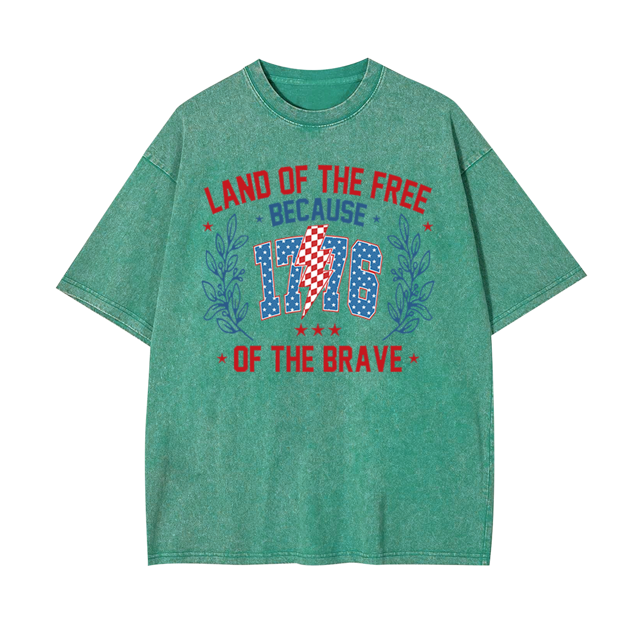 1776.Land Of The Free Garment-dye Tees