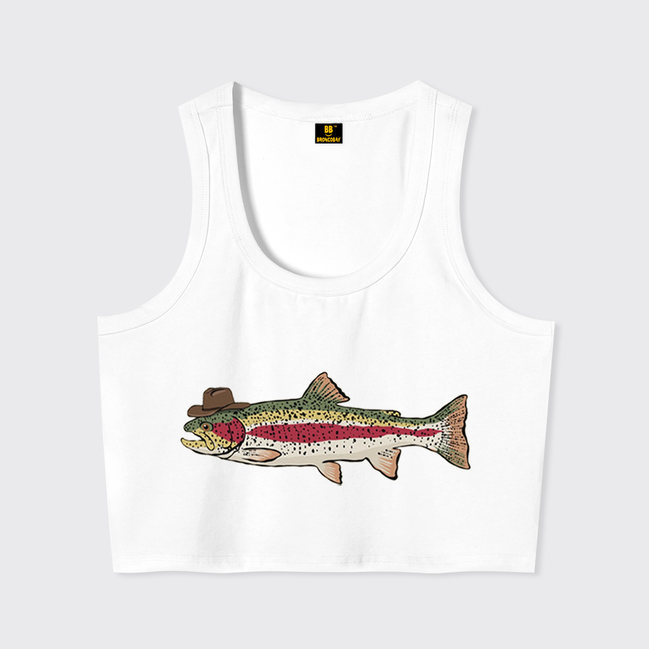 Cowboy Trout Western Fishing Tank Top