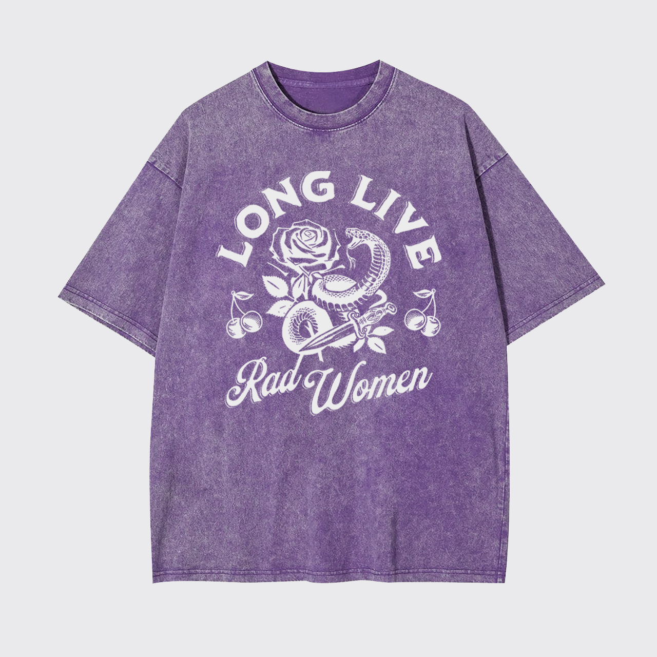 Long Live Rad Women Garment-dye Tees