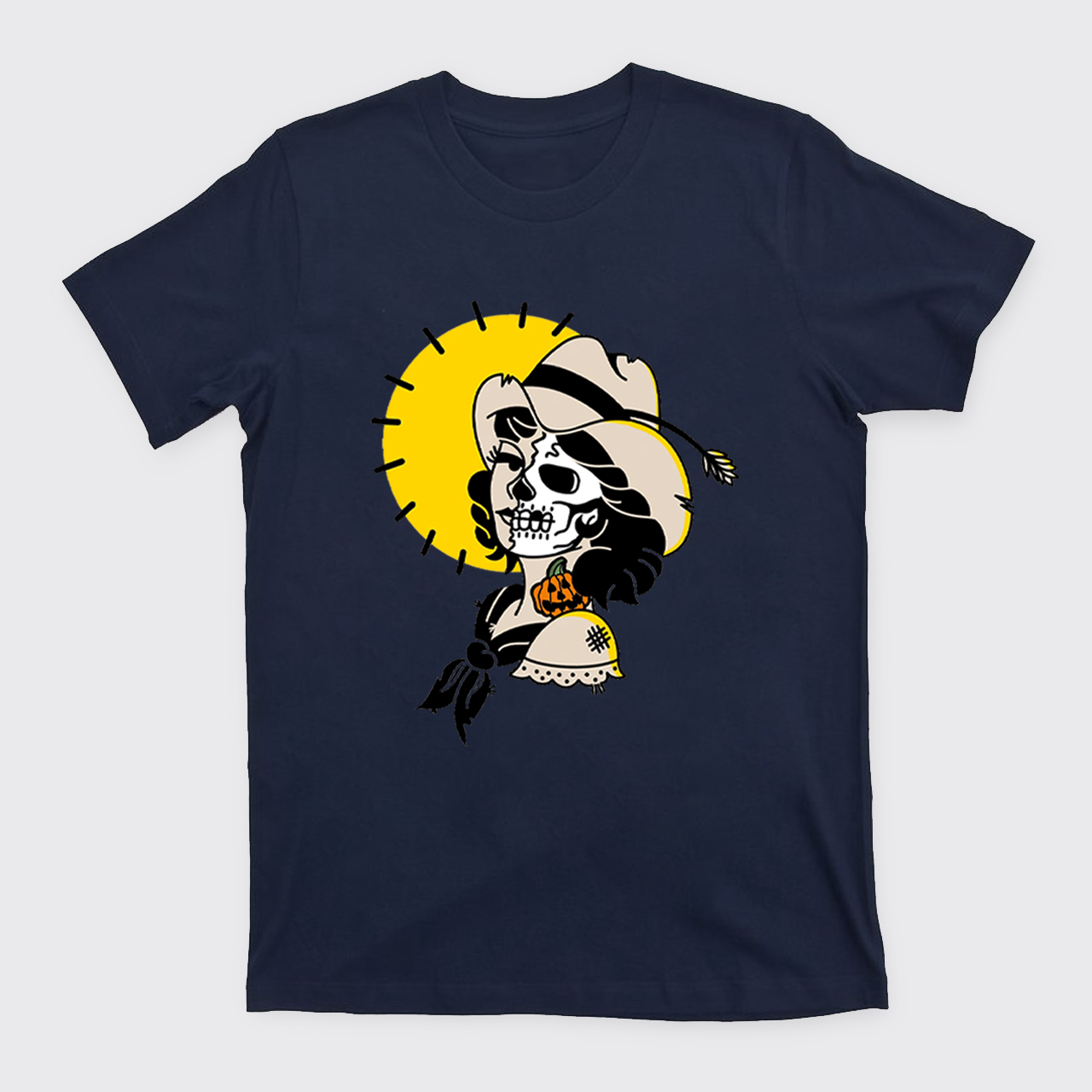 Halloween Skull Cowgirl T-Shirts