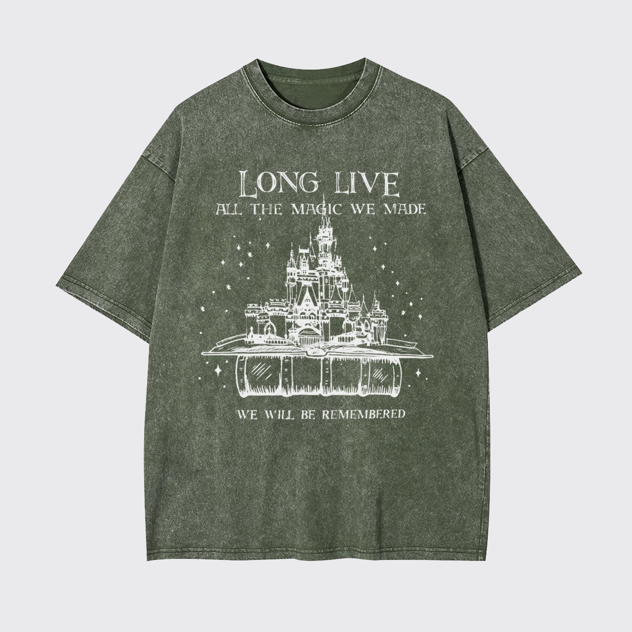 Vintage Long Live We Will Be Remembered Garment-dye Tees