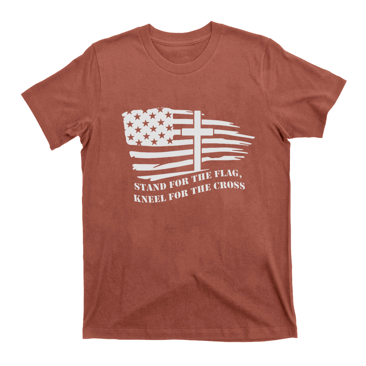 American Flag With Cross T-shirt