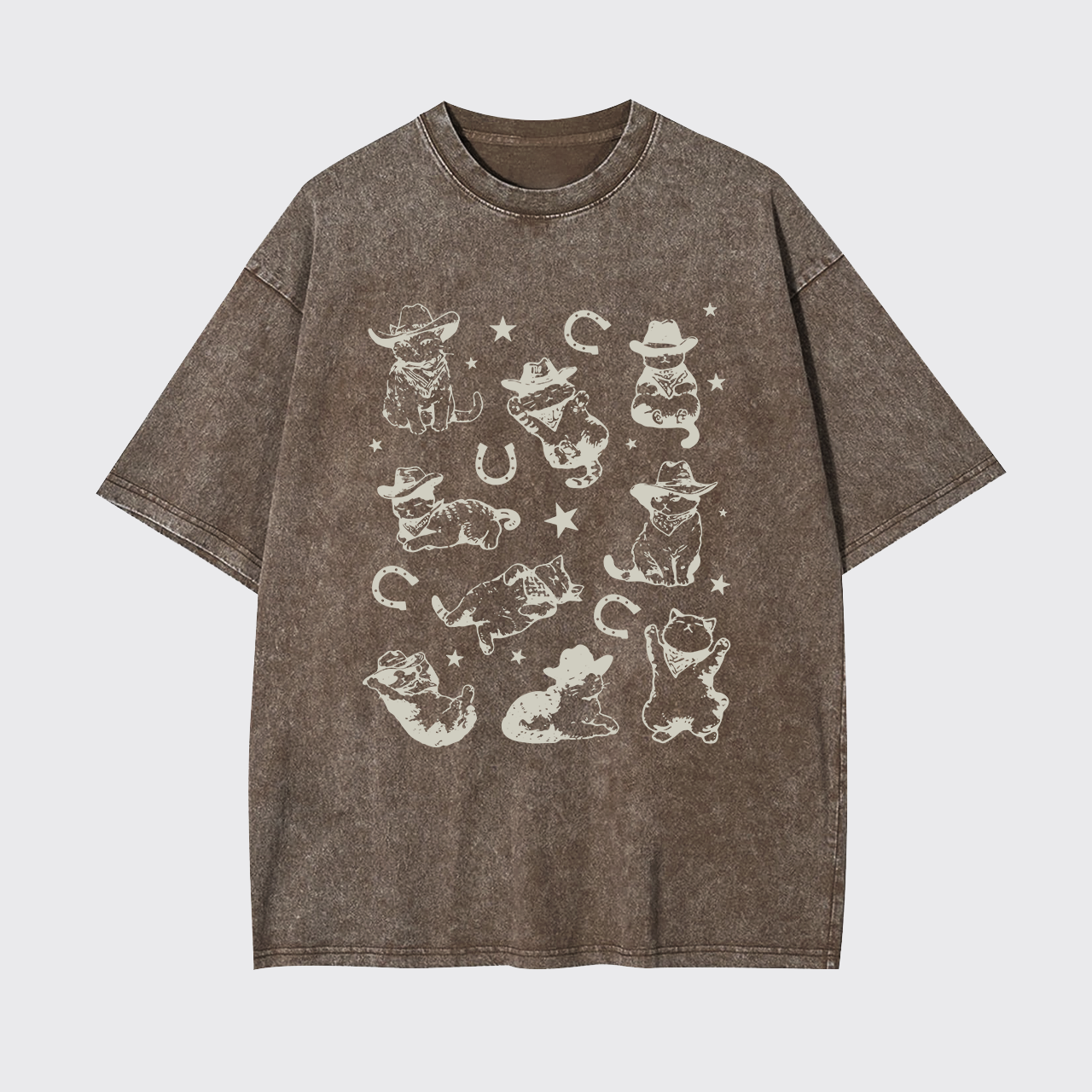 Cowboy Cats And Kittens Garment-dye Tees