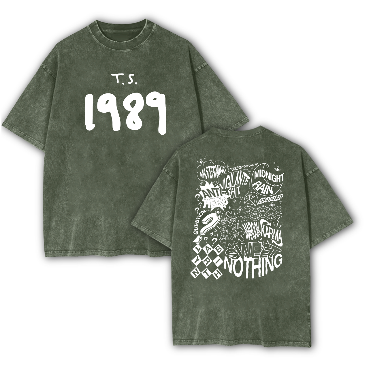 T.S. 1989 Midnight Garment-dye Tees