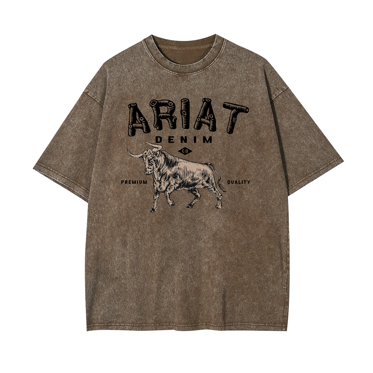 Ariat Denim Cowboy Garment-dye Tees